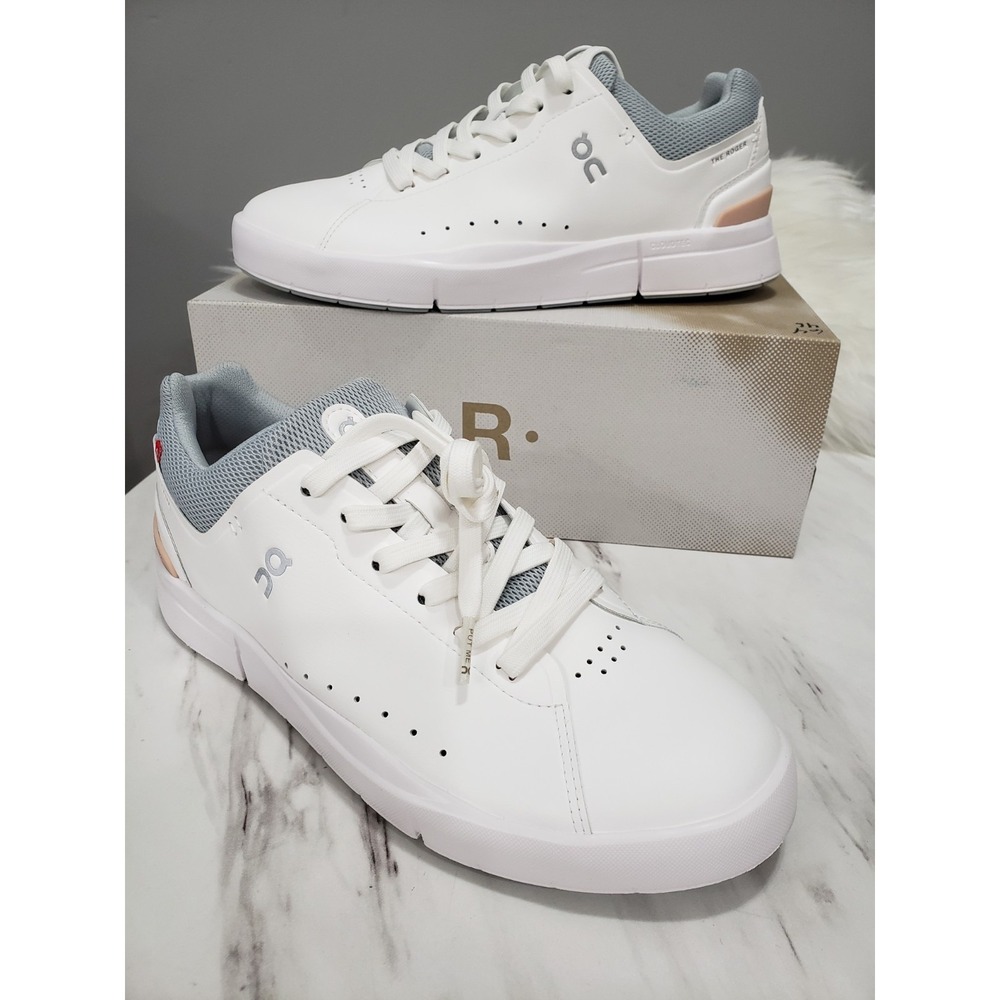 On Cloud THE ROGER Advantage Shoes White Rosehip 3WD10652349 Women's Size 9 NEW - Picture 9 of 9